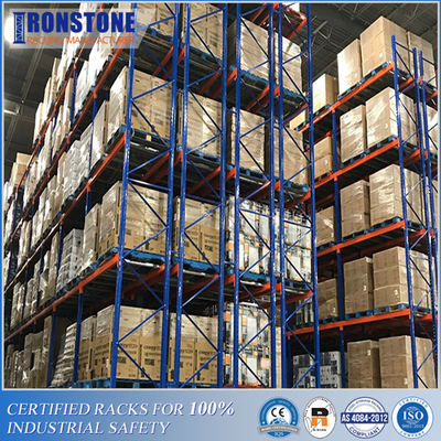 Doppio scaffale profondo sicuro e sicuro del pallet con stoccaggio in grande quantità