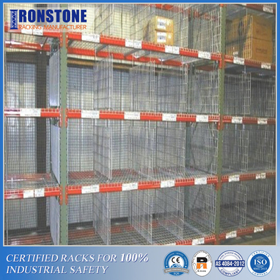 Cavo Mesh Shelves Steel Warehouse Rack di stoccaggio su misura vendita calda