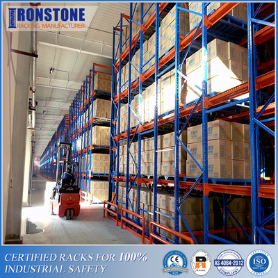 Azionamento ad alta densità nel sistema FIFO LIFO dello scaffale di stoccaggio del pallet