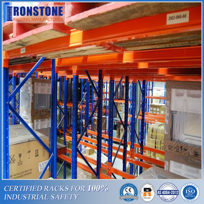 Scaffale profondo di stoccaggio del pallet del metallo del doppio di selettività di 50% con i carrelli elevatori speciali