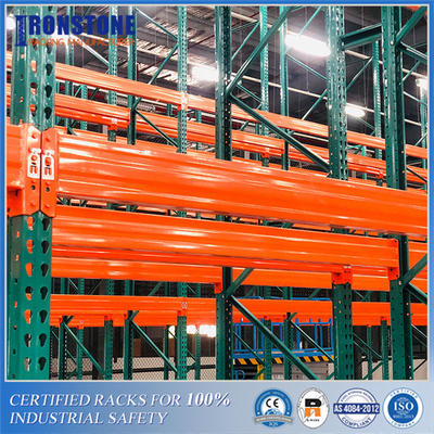 Scaffalature per pallet per teardrop warehouse adatte per pallet standard statunitensi da 40&quot;x48&quot;
