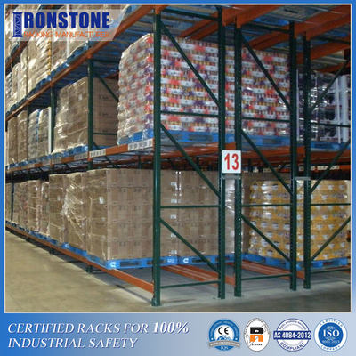 Doppio scaffale profondo di stoccaggio del pallet della partita doppia rapida della spedizione