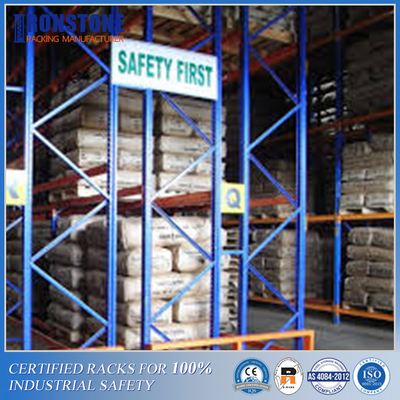 Doppio scaffale profondo d'acciaio del pallet Q355 con densità raddoppiata di stoccaggio