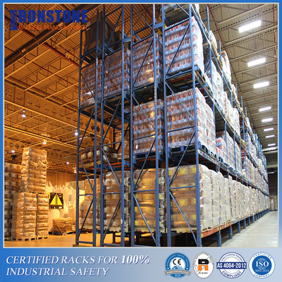 Scaffale del pallet unificato metallo profondo doppio con il doppio inventario
