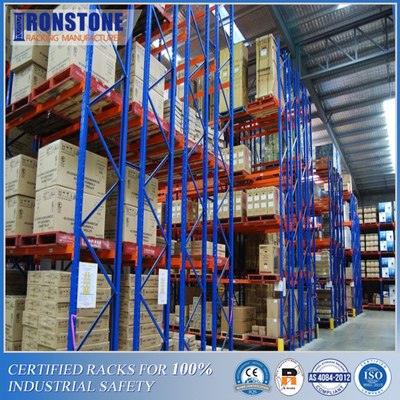 Scaffale profondo di stoccaggio del pallet del metallo di Unperishable di inventario di LIFO doppio