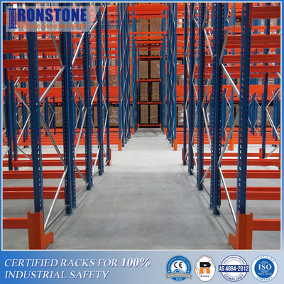 Doppio racking profondo durevole del pallet per lo stoccaggio industriale ad alta densità