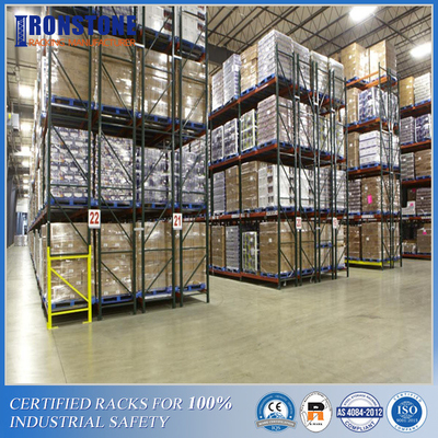 Doppio racking profondo durevole del pallet per lo stoccaggio industriale ad alta densità