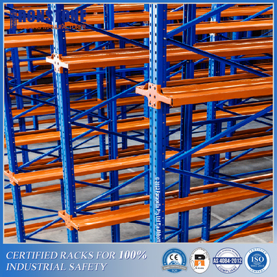 Scaffale industriale del pallet del drive-in di rendimento elevato per i magazzini refrigerati