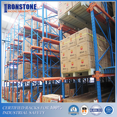 Scaffale industriale del pallet del drive-in di rendimento elevato per i magazzini refrigerati