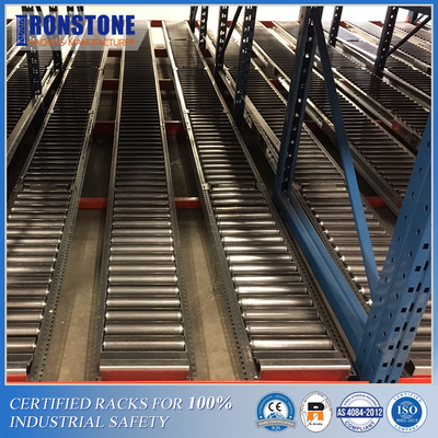 Scaffale di conservazione e di recupero efficiente di flusso del cartone per immagazzinamento in celle frigorifere