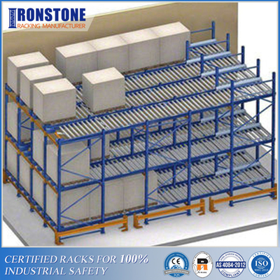 sistema Gravità-preso di racking di flusso del cartone del pallet con rotazione di stock veloce