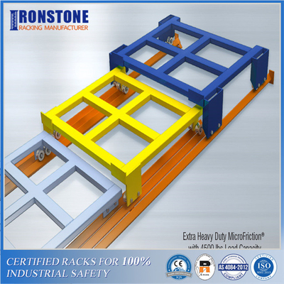 Scaffalature push-back flessibili per celle frigorifere