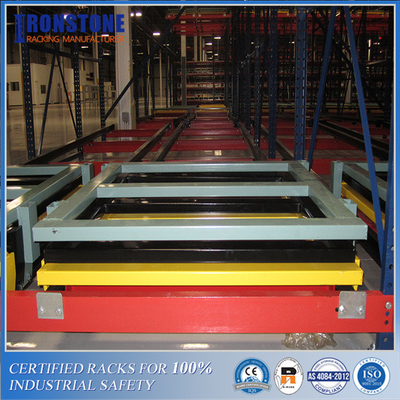 Il magazzino respinge il sistema di racking del pallet per stoccaggio flessibile