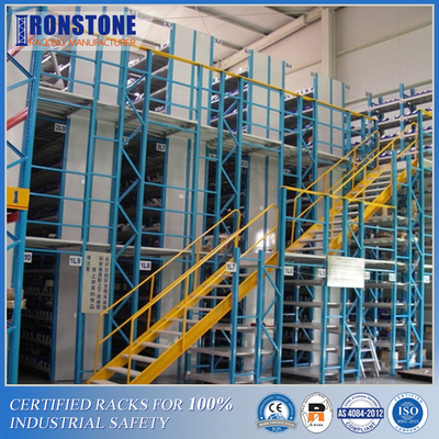 Sistema di scaffalature in acciaio a mezzanine ad alta efficienza